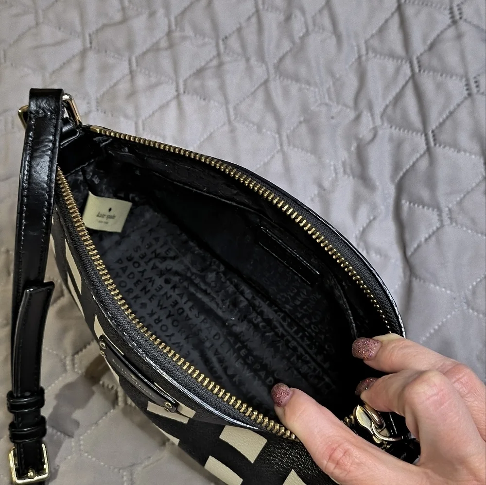 Kate Spade Millie Grove Checkered Crossbody Bag
